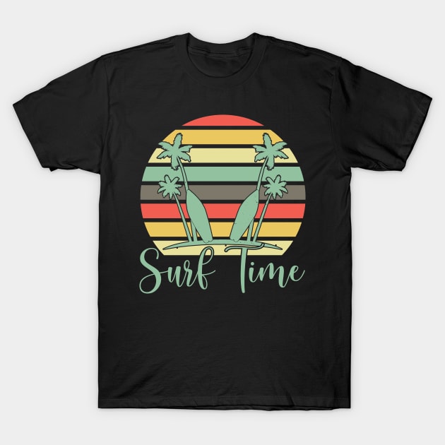 Surf time Summervibes tan sunny shirt T-Shirt by Little Treasures